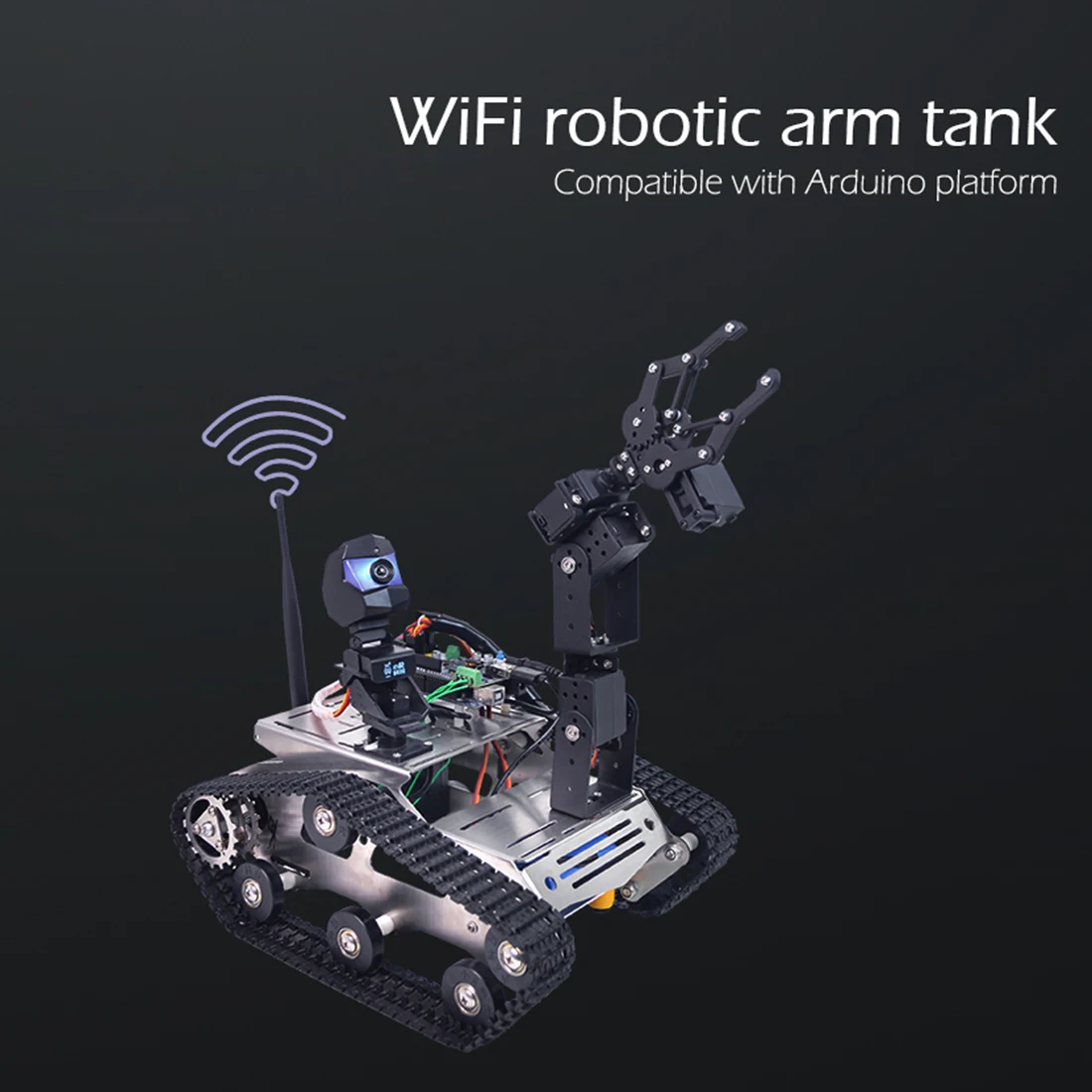 MODIKER программируемый TH WiFi Bluetooth FPV Танк робот автомобильный комплект с рукояткой для Arduino МЕГА стандартный большой коготь высокотехнологичный