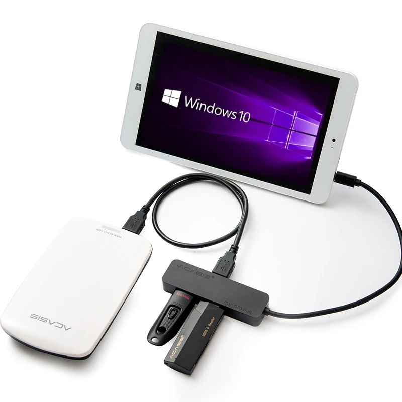 Acasis H032 Планшеты PC 1.5a зарядный кабель OTG Micro USB HUB 4 Порты USB2.0 зарядки Механические