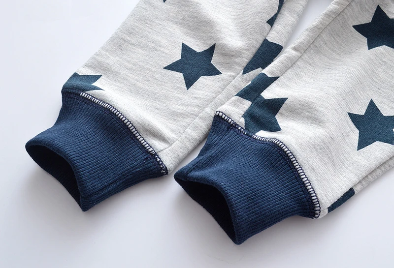 SAILEROAD Мода Звезды Pattern Мальчики Полные Свитера Брюки Маленькие Мальчики Брюки Теплые Спортивные Брюки Мальчик Дети Брюки Зимние Брюки