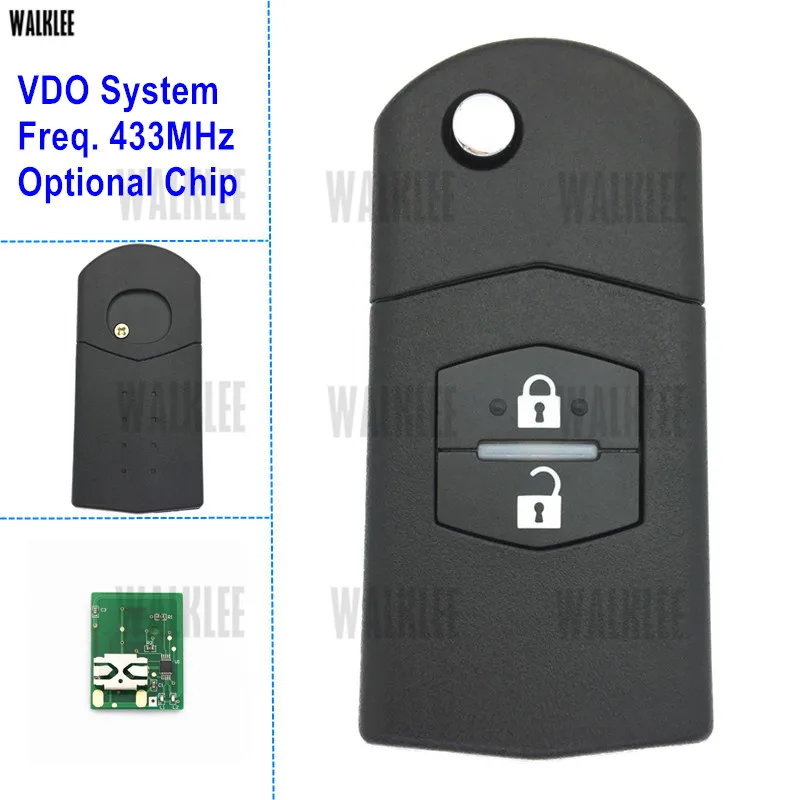 WALKLEE 433 МГц 5wkxxxxxx дистанционный ключ для MAZDA Demio Atenza Axela MPV Premacy M2 M3 M5 M6 M8 Siemens VDO