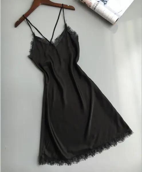 Женское шелковое кружевное ночное белье Fdfklak новинка 2020 | Женская одежда