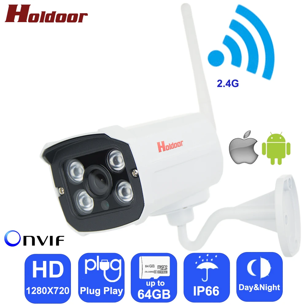 Holdoor Wi Fi IPC HD 720 P Беспроводной IP Камера камера видеонаблюдения Cam металла IP66 ИК