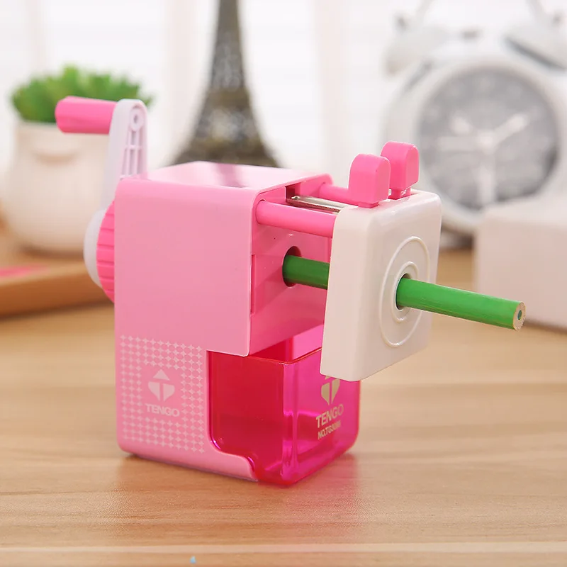Cartoon Pencil Sharpeners Basic Type for Office Hand Crank Cutting Machine Kids Student Gift School Supply Stationery | Канцтовары для