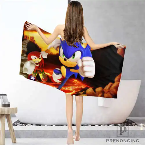 Face or Bath Towel На заказ sonic-the-hedgehog тряпка для ванной комнаты полотенце s лицо/банное полотенце для душа s Размер 33x74 см/72x143 см#18-12-16-03-101 - Цвет: Face or Bath Towel