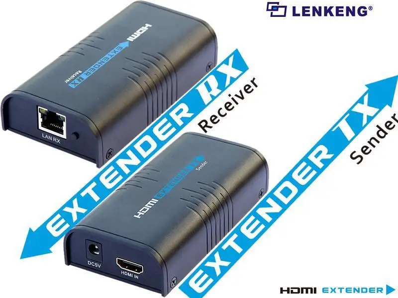 До 120 м, LKV373A HDBitT V3.0 HDMI Сетевой удлинитель конвертер 1080 P, по локальной сети RJ45 CAT5E CAT6, Совместимость с HDCP, мульти выбор