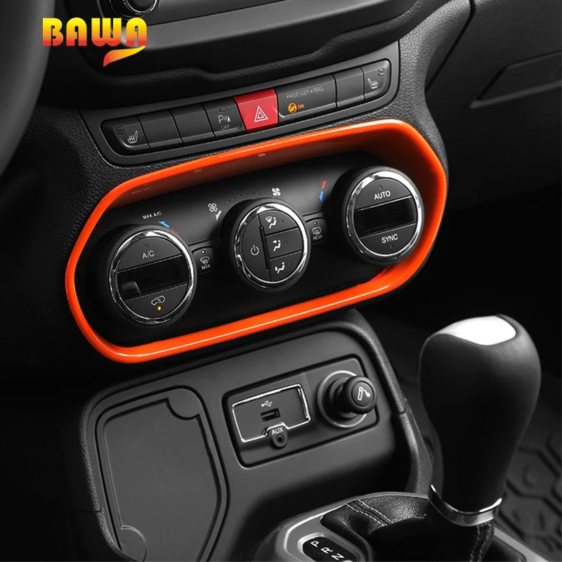 

BAWA Interior Mouldings for Jeep Renegade 2016-2017 Air Conditioning Switch Cover for Jeep Renegade Sticker