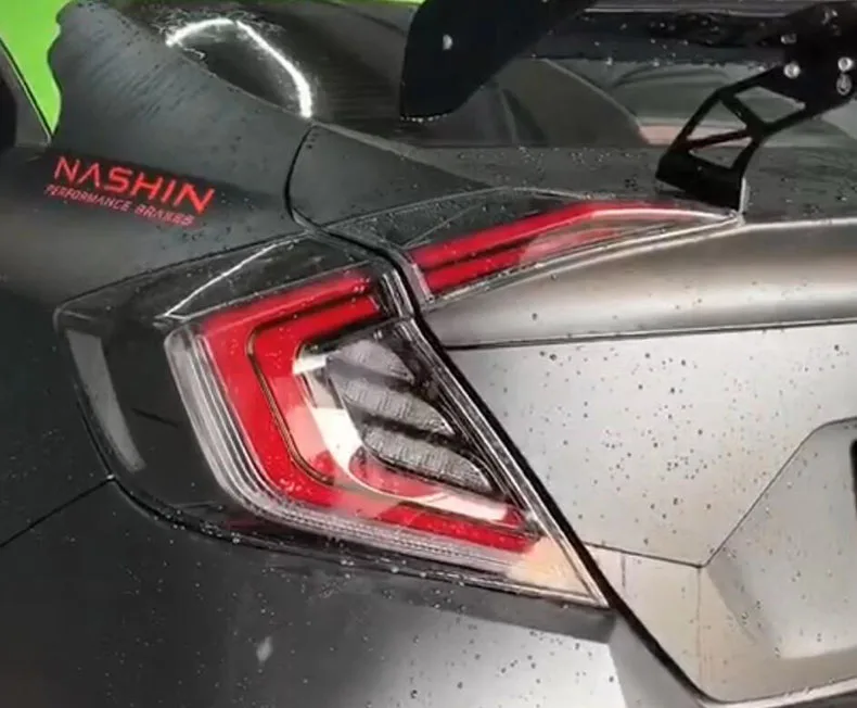 DK MOTION Red& Smoke Для Honda Civic X 10th sedan светодиодный фонарь с движущимся светом гарантия 1 год
