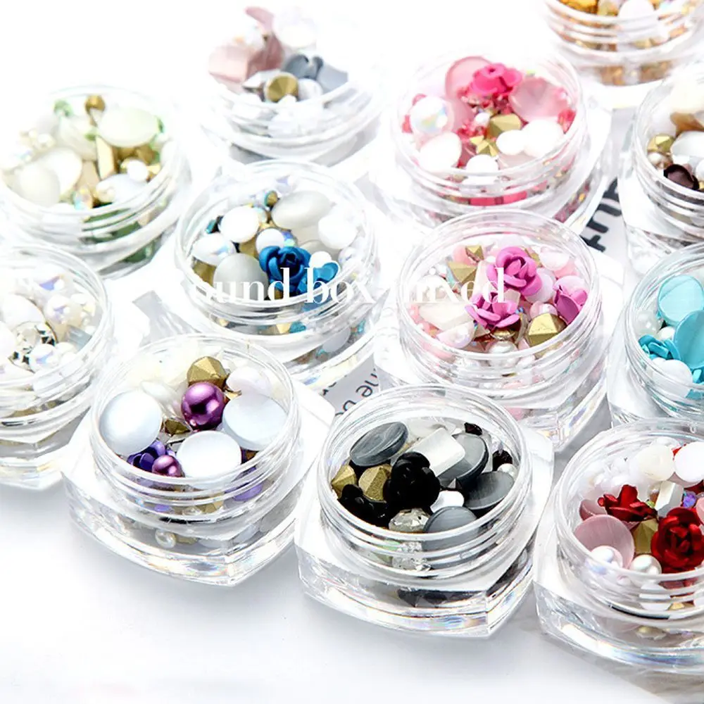 1 коробка 3D &quotсделай сам&quot искусственная Роза смешанный набор ювелирных