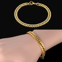gold bracelet men bileklik wholesale braslet 2020 gold color stainless steel chain bracelets male jewelry pulsera dropshipping