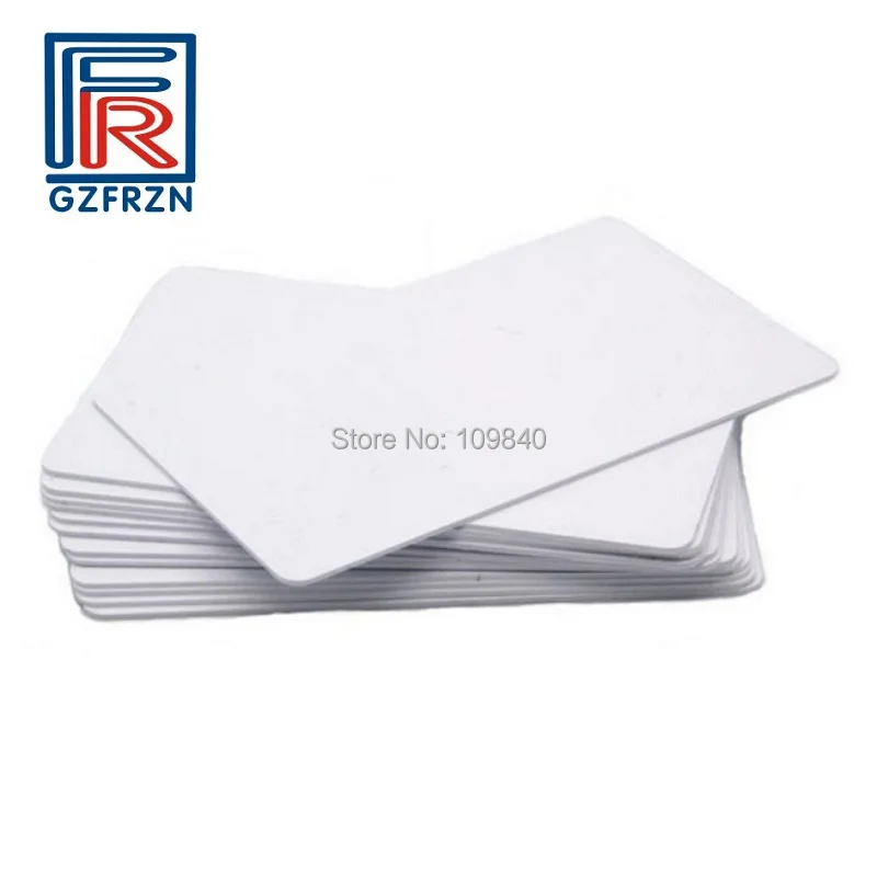 100 шт. RFID-карты 125 кГц из ПВХ белого цвета EM4100/TK4100 для персонала по управлению