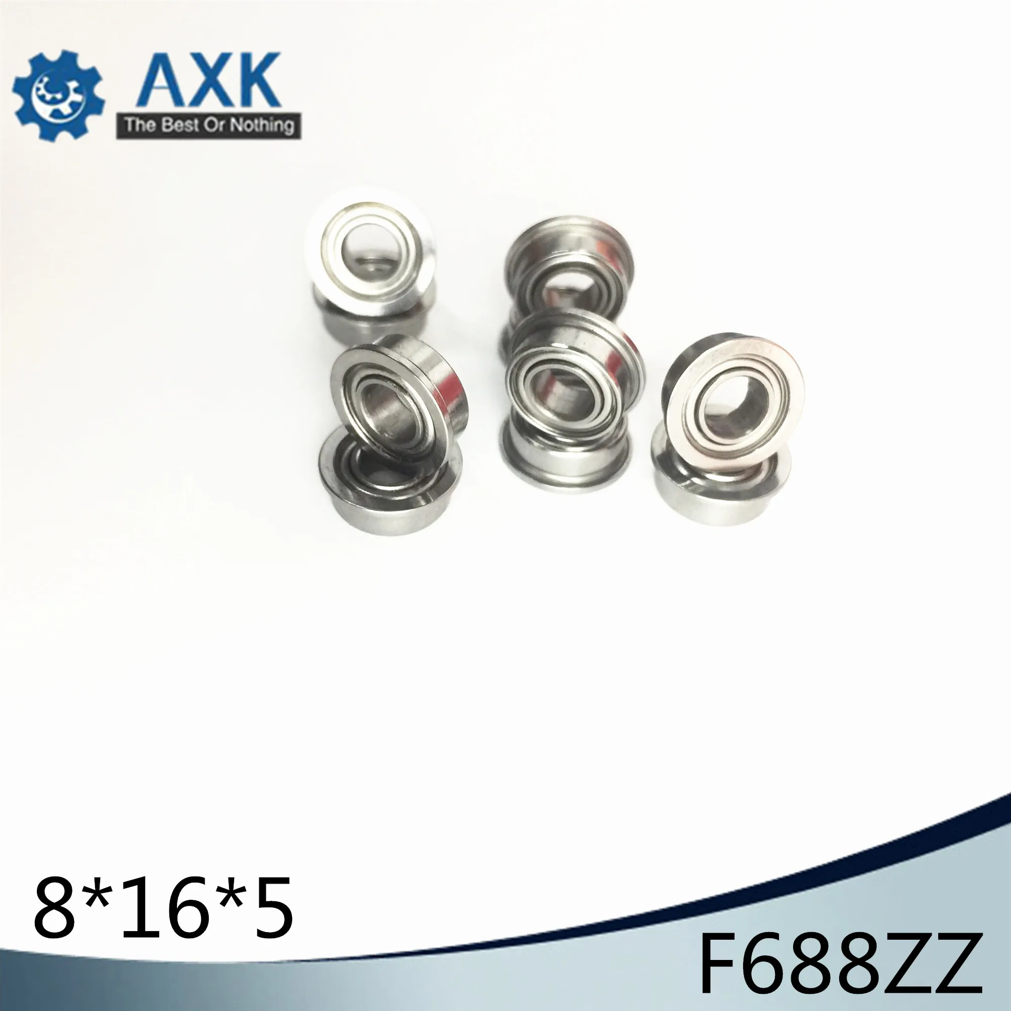 F688ZZ Фланцевая втулка подшипника 8x16x5 мм ABEC 1 ( 10 шт.) фланцевые F688 Z ZZ шариковые