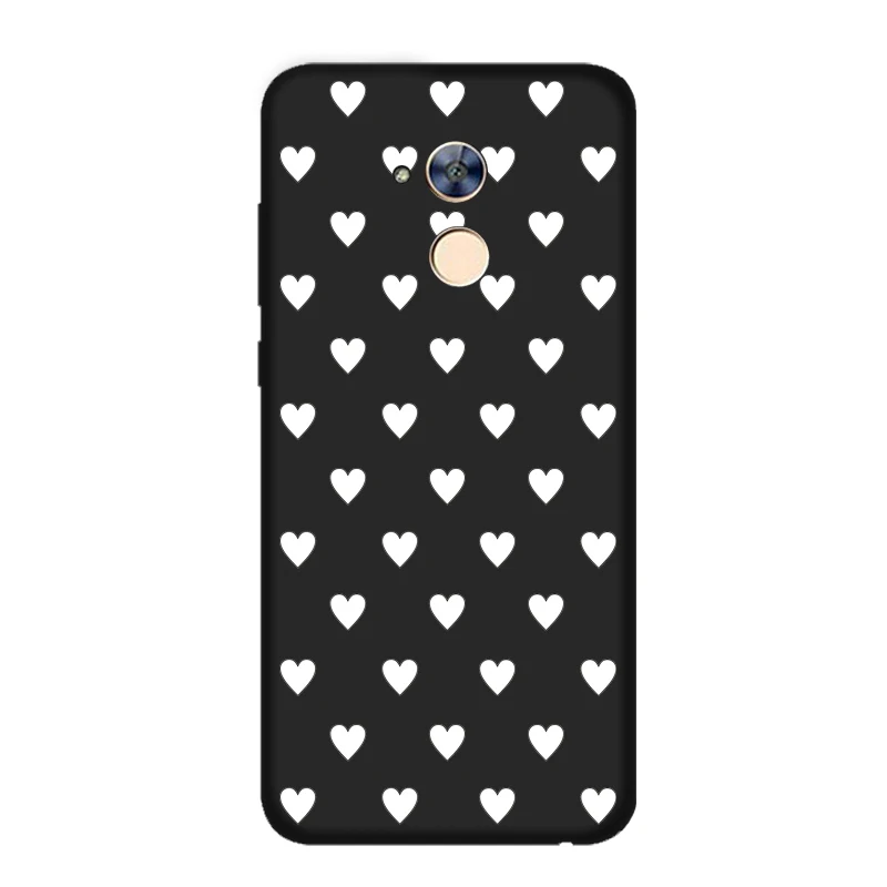 Силиконовый чехол IZYEKY для huawei Honor 20 10 9 8 lite 8A 8X8 S 7X 7A Pro 6A Candy Love heart чехол для телефона Capa Fundas Coque - Цвет: love 3 black case