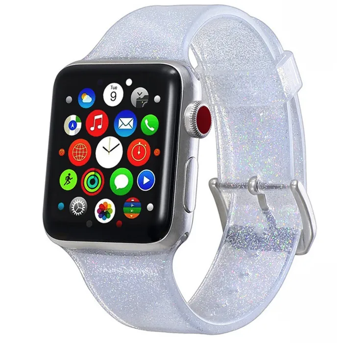 Силиконовый ремешок для Apple Watch 42 мм 44 38 40 силиконовый золотистый браслет 4 3 2 1 iWatch