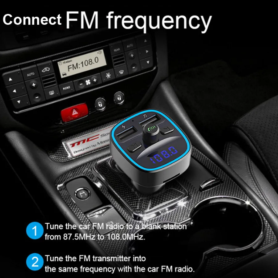Автомобильный Mp3 музыкальный плеер AGETUNR Bluetooth 5 0 приемник FM передатчик