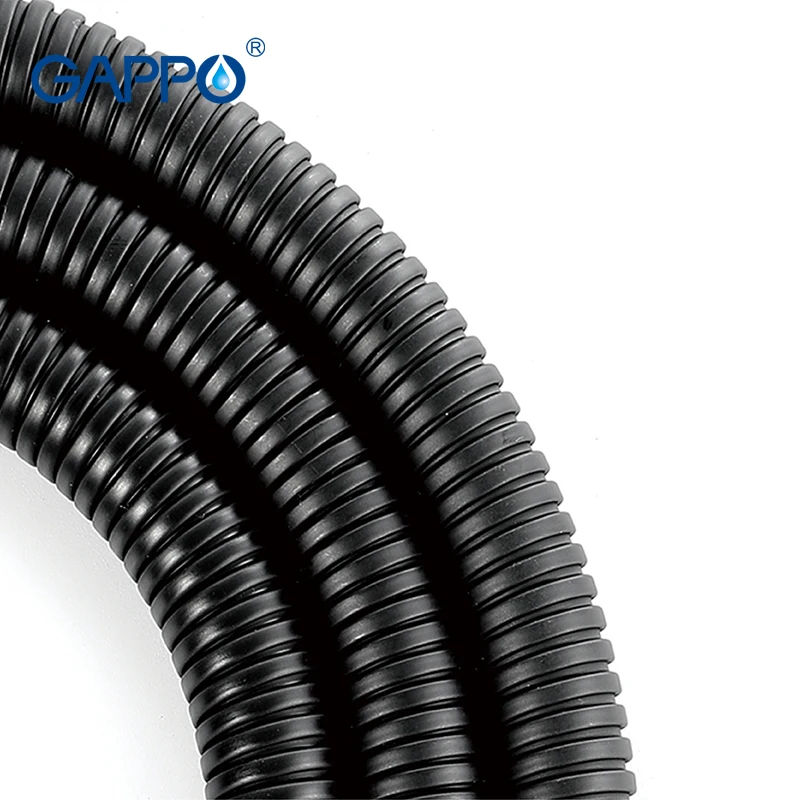 

GAPPO Shower Hoses Flexible Hose 1.5m Black Brass Plumbing Hoses Bathroom Accessories Flexible Tube Pipe Fro Bathroom