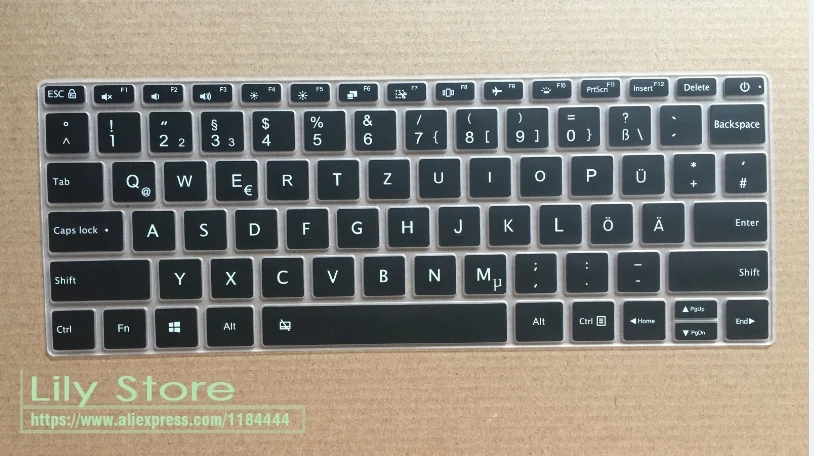 Немецкий силиконовый чехол для клавиатуры защитная пленка Xiaomi Mi Notebook Air 13 3 12 5 Pro 15