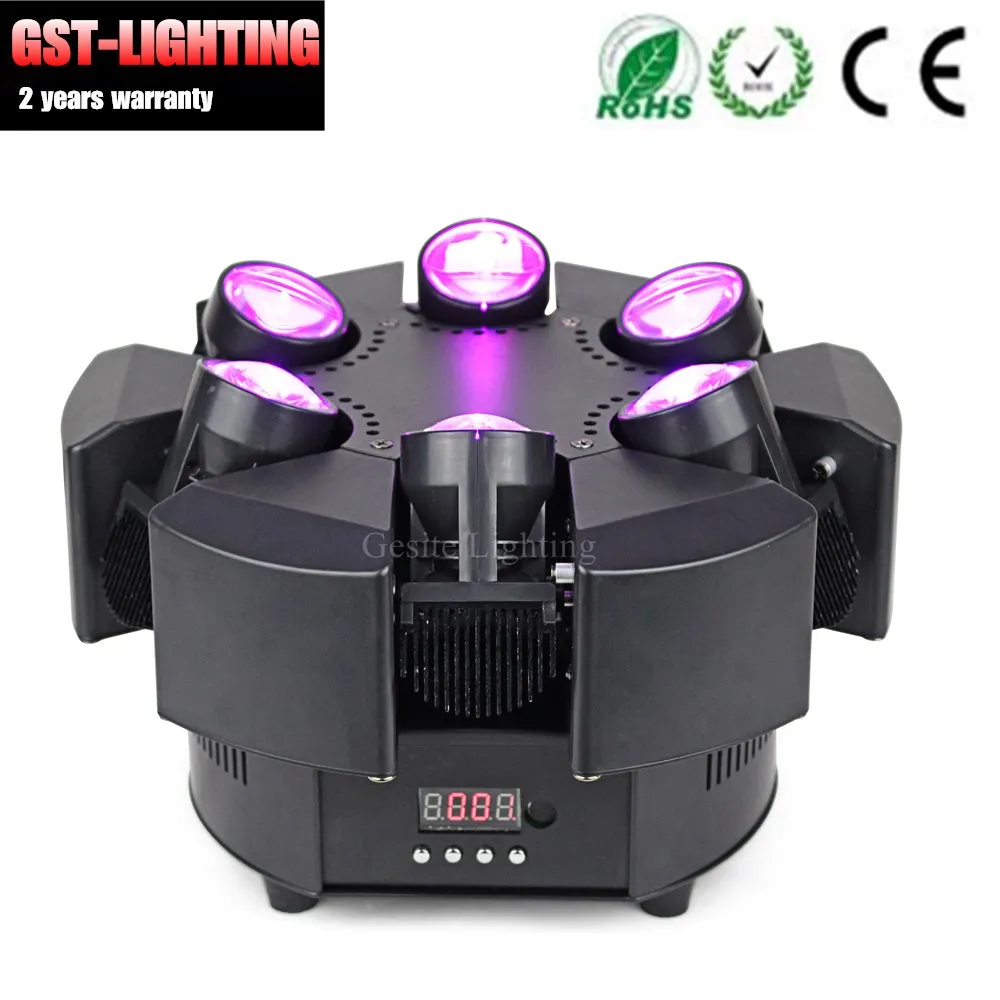 6 головок SMART BEAM MOVING 6x10 Вт вращающийся движущийся головной Луч dj dmx effect light|Эффект