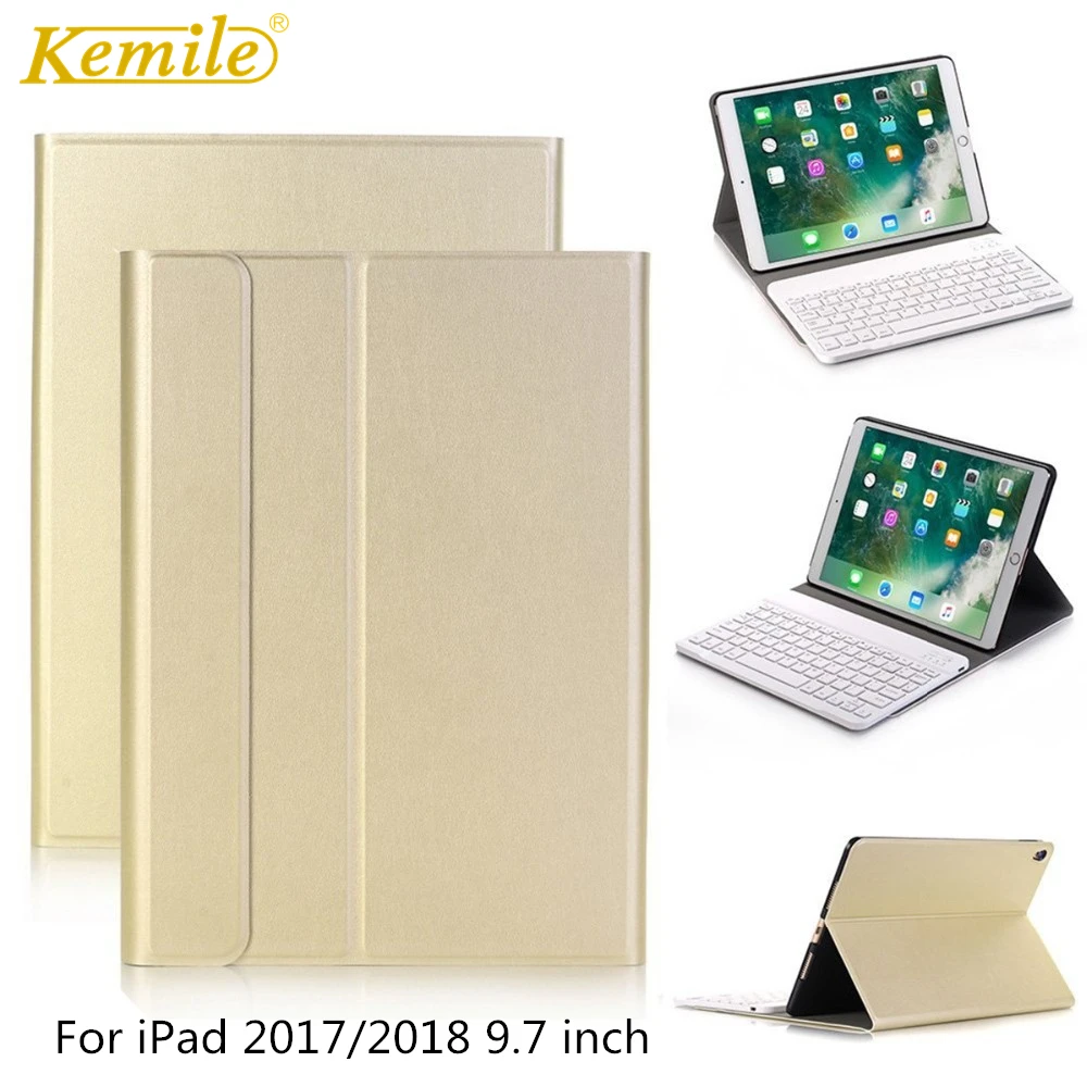 Чехол для iPad 2018 Bluetooth клавиатура со съемной клавиатурой 2017 Pro 9 7 Air 1/2 A1893 A1954 A1822