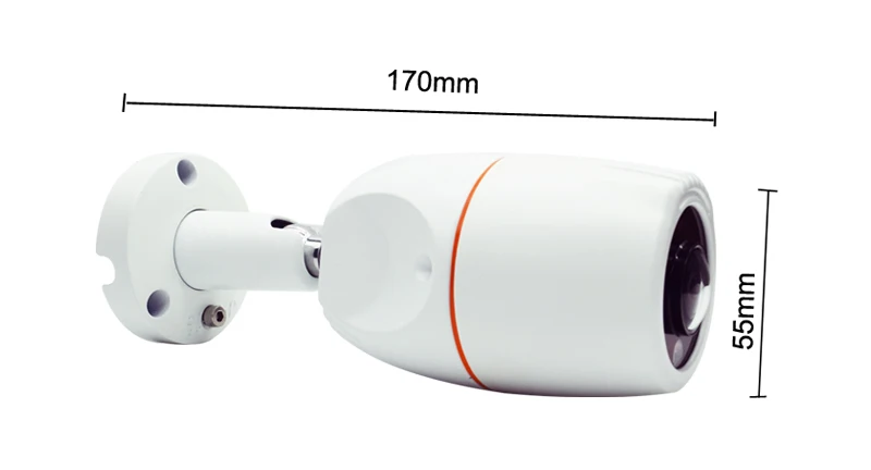 Lihmsek Mini Bullet Водонепроницаемая наружная ИК камера рыбий глаз 700TVL Sony CCD CCTV с 1 2 мм