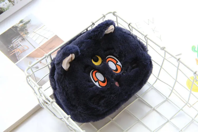 Blue purple cosmetic Модная косметичка в форме кошки для путешествий, косметичка, сумочка для макияжа, красивый набор для мытья девушек, сумка в стиле Лолиты, органайзер для макияжа, красивые сумки для хранения - Цвет: Blue purple cosmetic