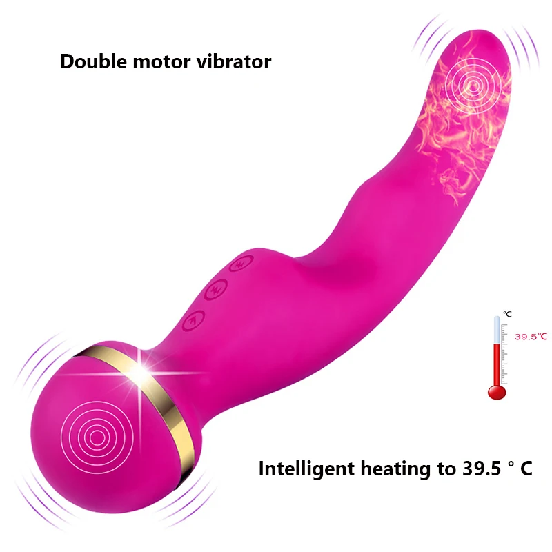 Настраиваемый нагреваемый 10 скоростной сильный вибрационный Клитор