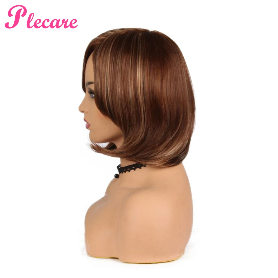 Plecare Ombre Цвет Белый блонд короткие прямые волосы парик для косплея Высокая температура Синтетические парики для женщин для доставки