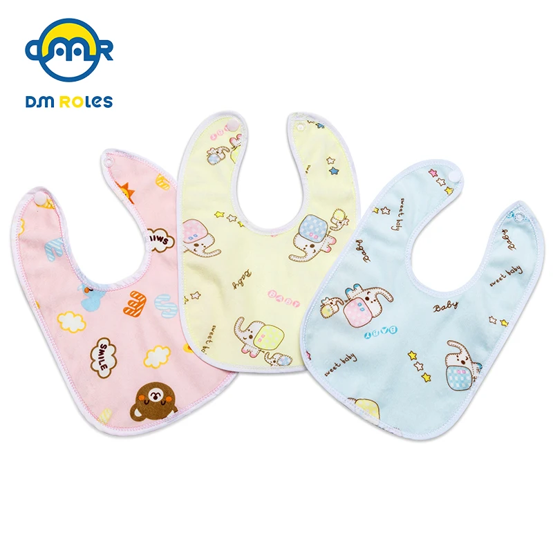 DMROLES Baby Cute Cartoon Childlike Infant Toddler Boy Girl Bibs Child Waterproof Cotton Bandana Burp Cloths | Детская одежда и