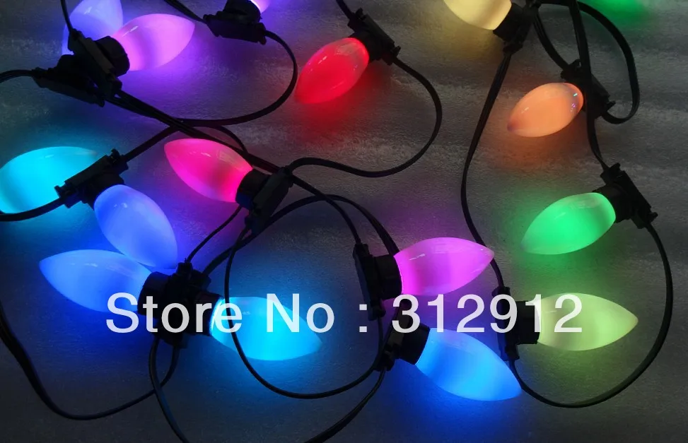 50 узлов DC12V WS2811 LED technicolor pixel водонепроницаемый полный цвет с гладкой крышкой milky