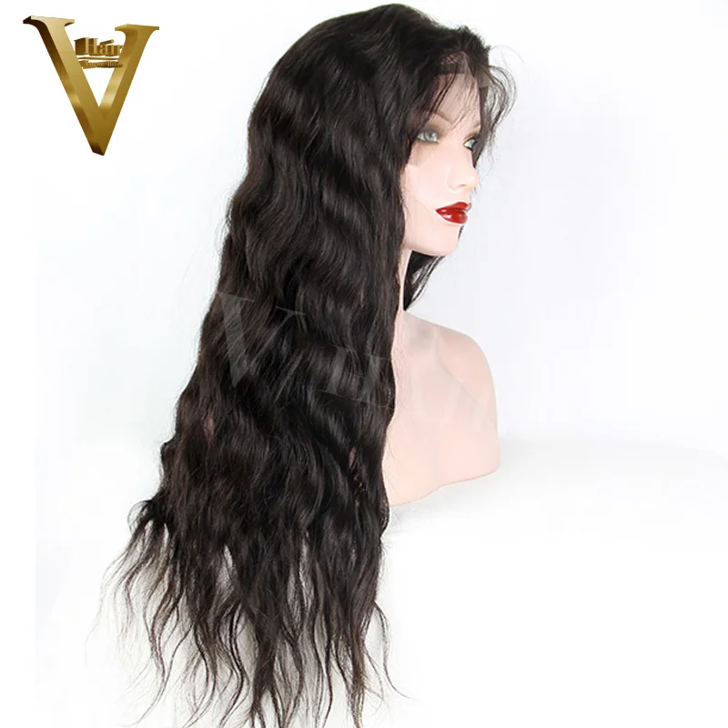 Полностью кружевные человеческие волосы парики для женщин длинные волнистые