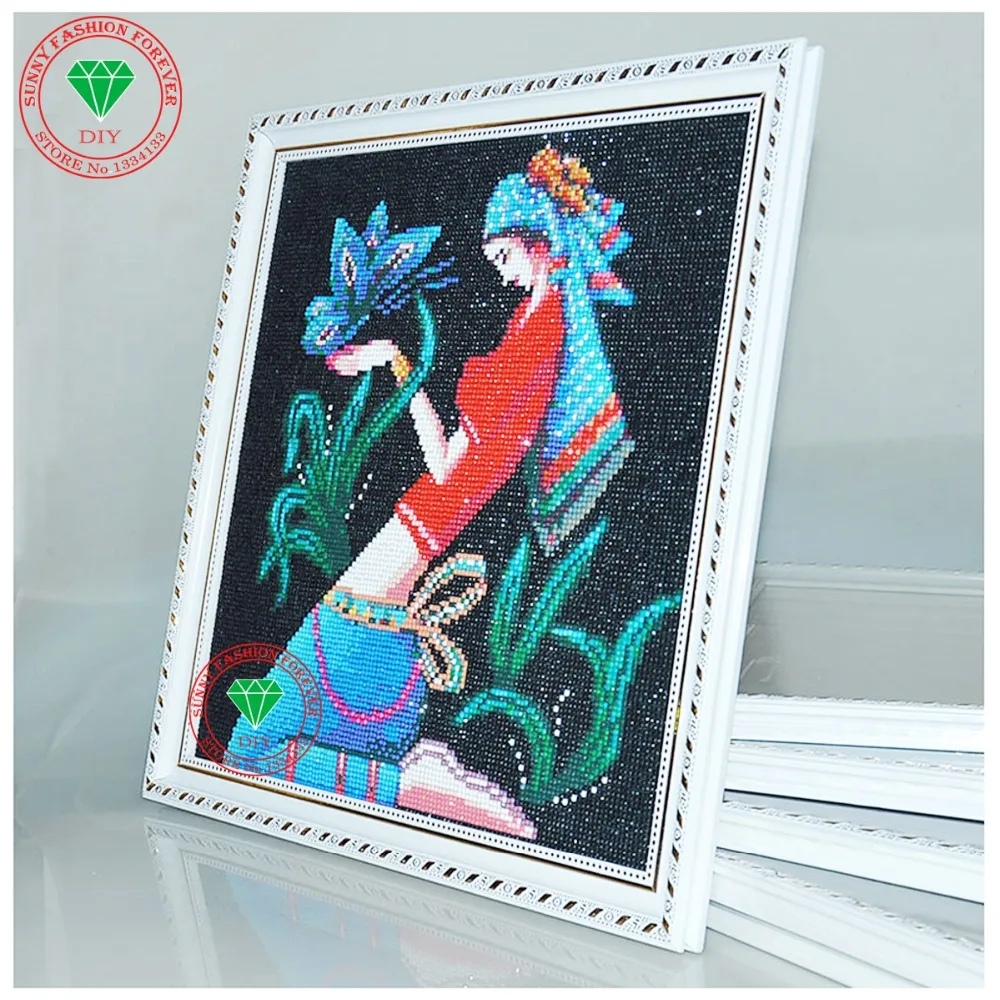 Рукоделие мозаика набор Кубик Рубика алмазов картина круглый бриллиант вышивка