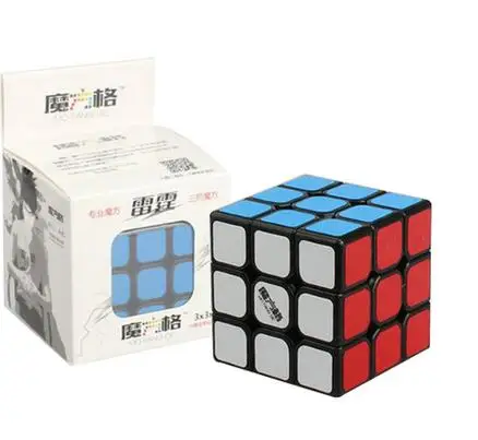Cuberspeed QiYi Mofangge Thunderclap 3x3 куб черный без наклеек белый LeiTing|qiyi mofangge|3x3 cubeqiyi leiting |
