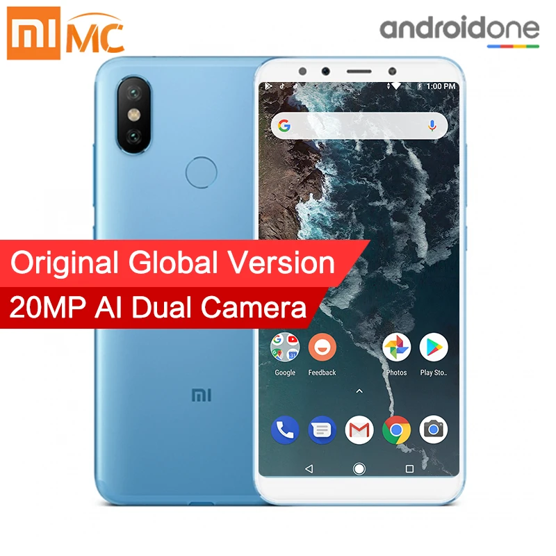 Глобальная версия Xiaomi Mi A2 4 Гб ОЗУ 32 ПЗУ Snapdragon 660 5 99 ''полноэкранный смартфон 20MP