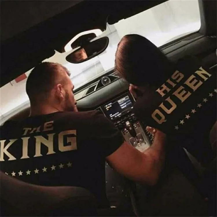 Женские летние рубашки с коротким рукавом желтая футболка логотипом King Queen