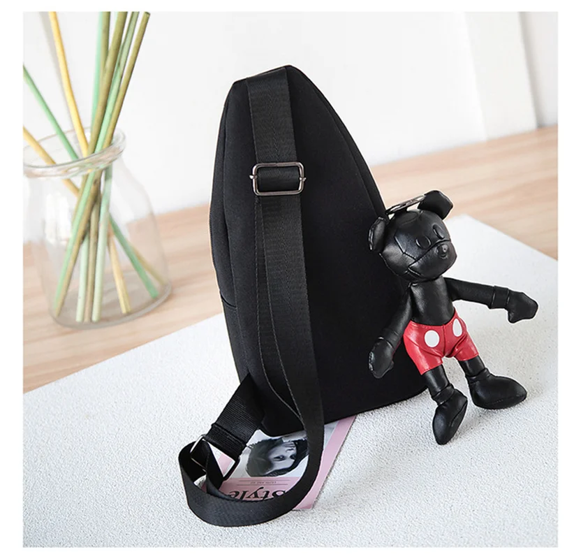 Детский маленький плюшевый рюкзак Minnie Mickey сумка мессенджер для мальчиков