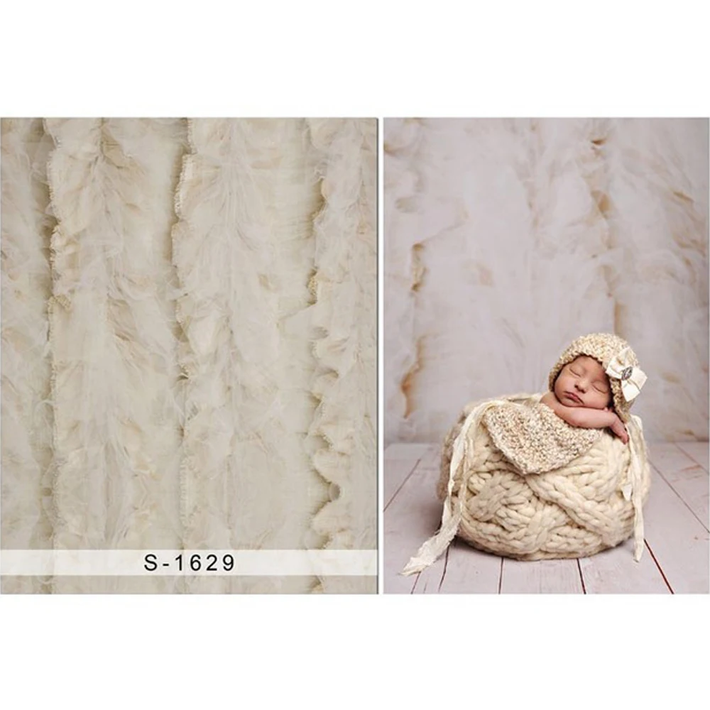

Digital Printed Ivory Lace Yarn Newborn Photography Backdrop Baby Kids Children Photo Studio Props Backgrounds Fond Photographie