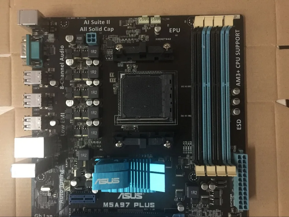 ASUS M5A97 PLUS оригинальная материнская плата DDR3 с разъемом AM3 AM3+ USB2.0 32GB 970 настольная материнская плата
