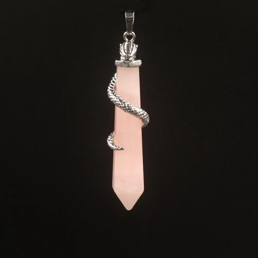 7 вариантов Натуральная Розовая эритроточка Посеребренная Подвеска в виде