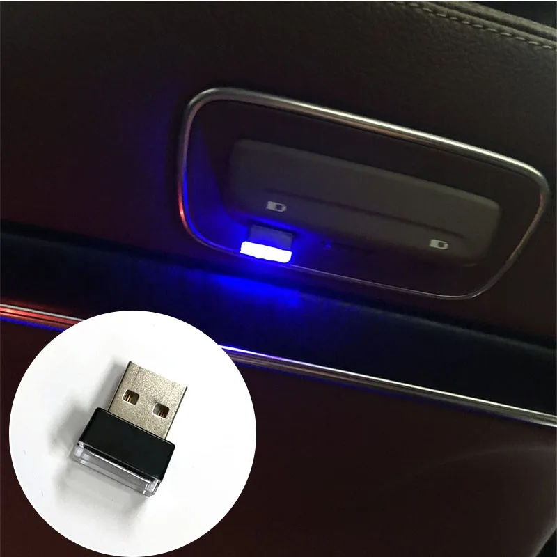 Автомобильный USB светодиодный декоративный фонарь для Nissan Geniss Juke Almera Primera Pathfinder