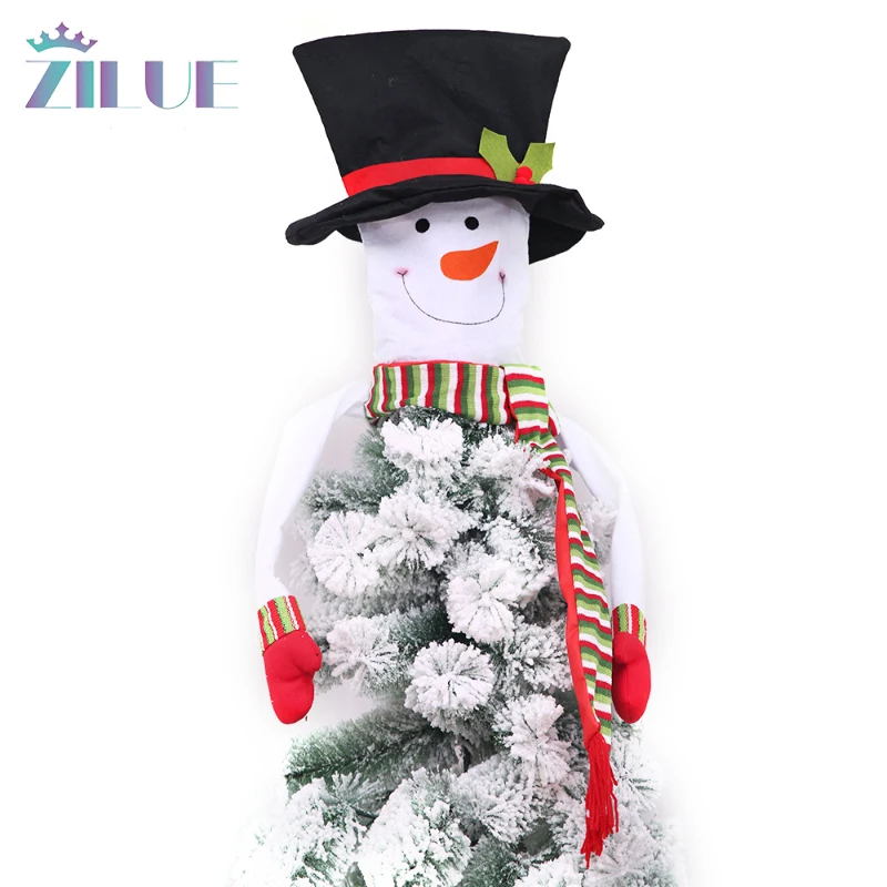 

Zilue 1Pcs Christmas On Tree Decoration Festival Home Decor Hat Snowman Christmas Pendant Children Christmas Tree Decor