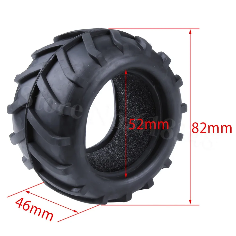 Фото 4Pcs/Lot RC Monster Truck Tire With Foam Inserts OD :82mm ID:52mm Width:46mm For 1/16 Scale Off Road Car Replacement Parts Игрушки и 4Pcs/Lot RC Monster Truck Tire With Foam Inserts OD :82mm ID:52mm Width:46mm For 1/16 Scale Off Road Car Replacement Parts Игрушки и