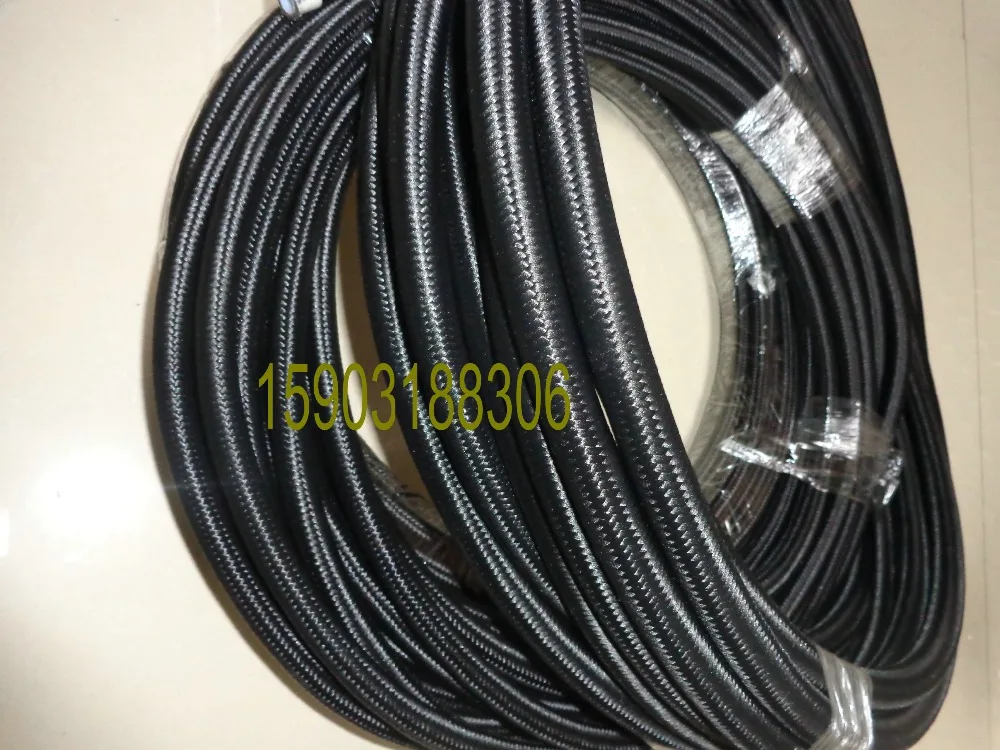 BRAIDED-AN-6-AN6-6AN-06AN-PTFE-E85-Fuel-Ethanol-Oil-Line-Hose-FIT-FOR-E85-Fuel-1M
