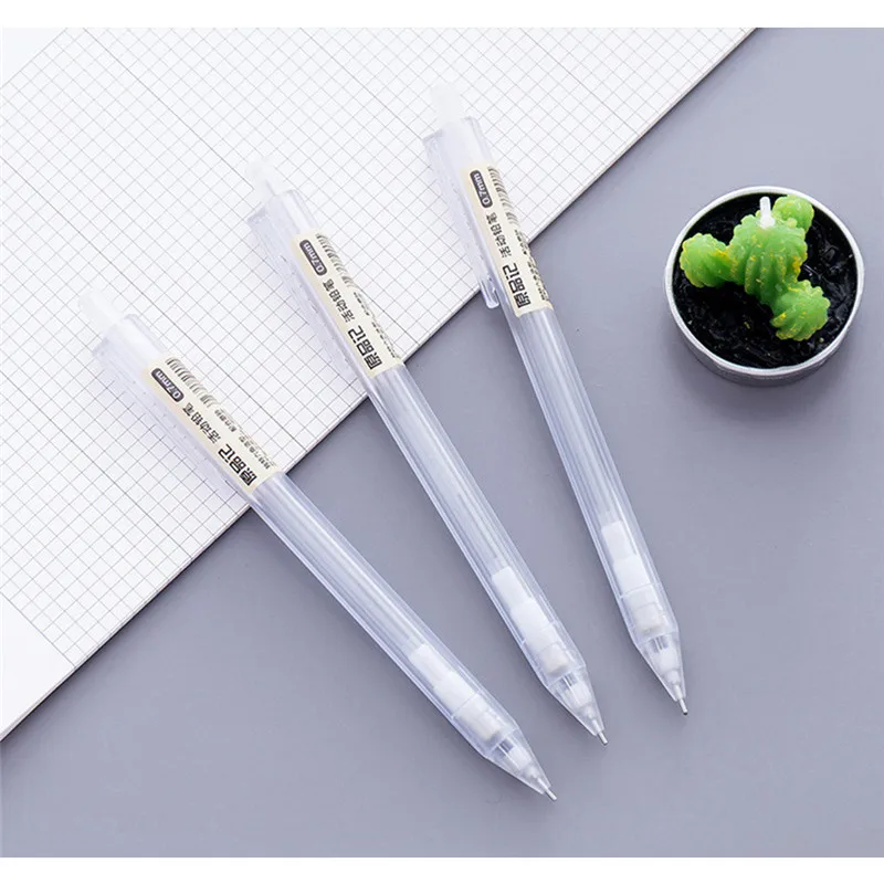 2шт корейский стиль канцелярские прозрачные автоматические карандаши