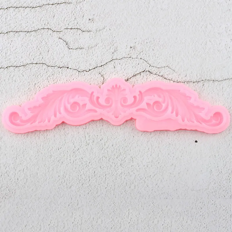 Sugarcraft силиконовые формы для тортов облегчение прокрутки помадка инструменты