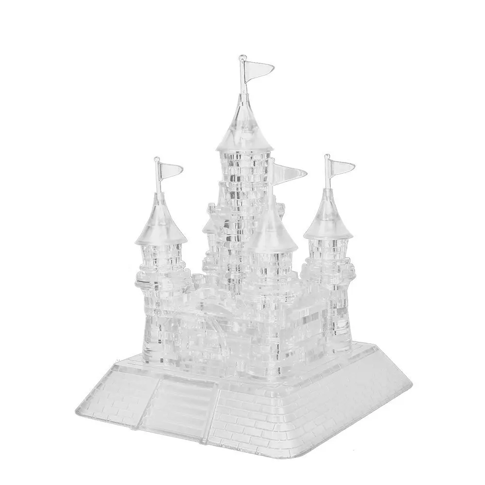 EBOYU(TM) 3D головоломка в сборе хрустальный замок Музыкальная с красивым музыкальным
