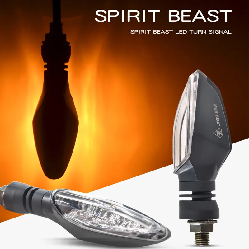 SPIRIT BEAST мотоцикл Водонепроницаемый светодиодный сигнал поворота лампы 12В огни GW250 модифицированные декоративные сигнальные огни