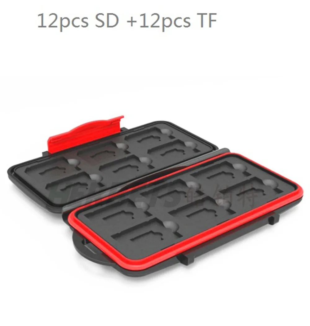 Чехол для карты памяти коробка хранения Подставка 12 SD 12TF Micro карта 24 жесткий мешок