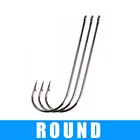 Набор круглых изогнутых рыболовных крючков, комплект из 3 предметов, 21-30 шт., из высокоуглеродистой стали, с бородкой, для ловли карпа 2-18 #, с кольцом