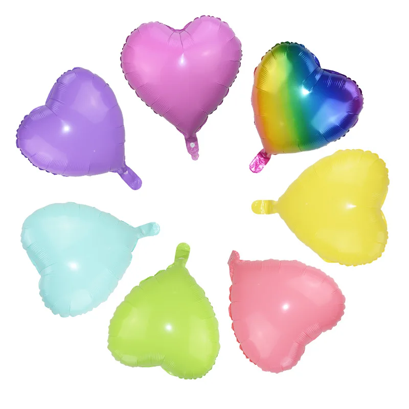 5 шт 18 дюймов красочные сердца фольги шарики свадебные украшения Любовь гелиевые