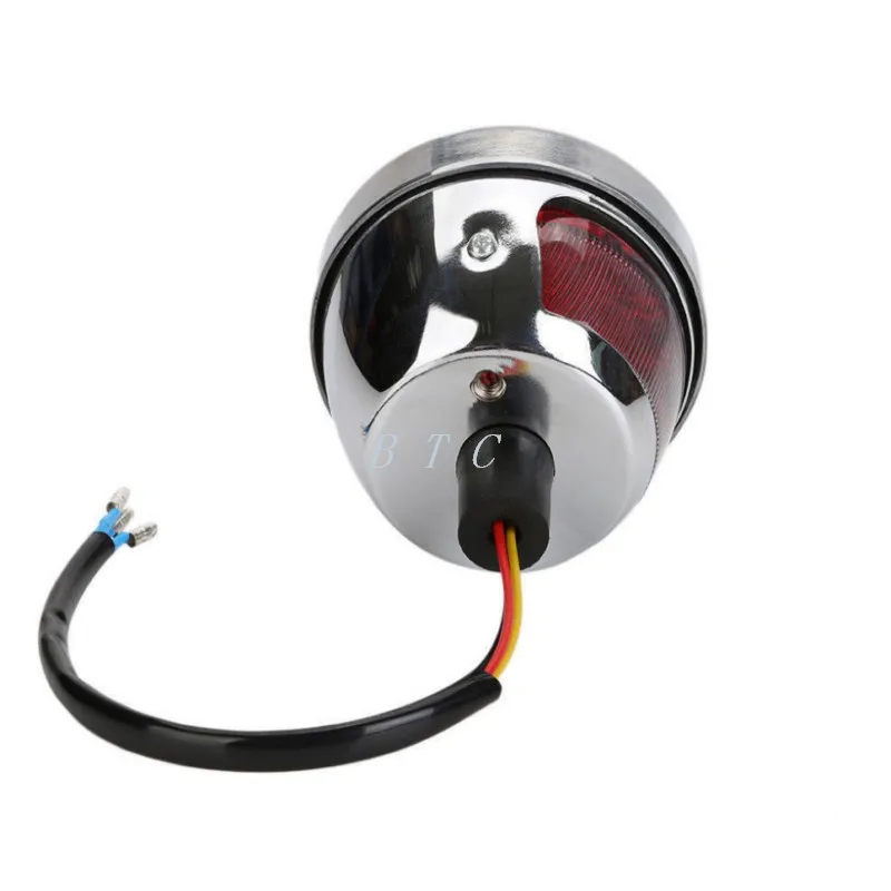Хромированный мотоциклетный круглый гриль задний стоп сигнал для Harley 883 Bobber