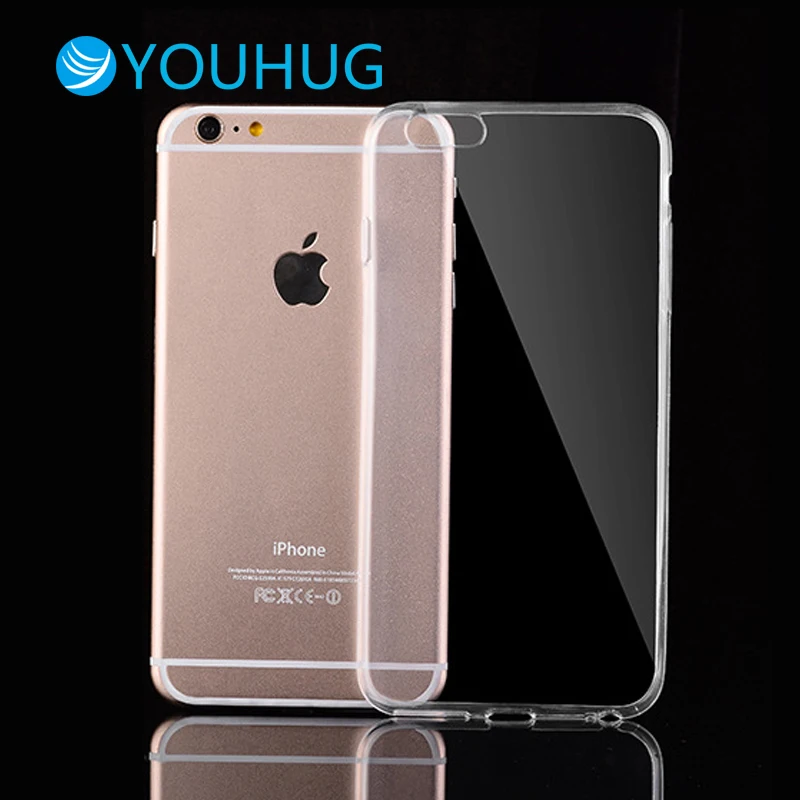 Youhug ясно кремния ультра тонкий мягкий чехол TPU для iPhone 5 5S SE 6 6s Plus Плюс Прозрачный